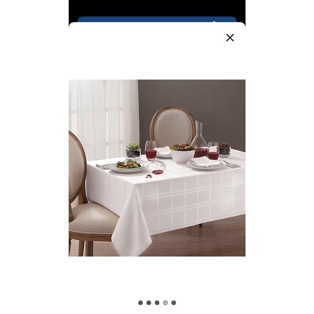 Origins 70" round tablecloth bone